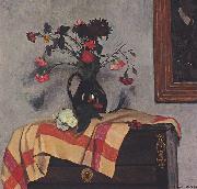 Felix Vallotton, Stillleben mit Selbstportrait